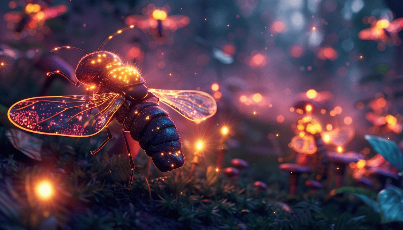 Segreti nascosti degli insetti luminosi